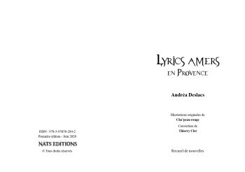 Lyrics amers en Provence – Image 3